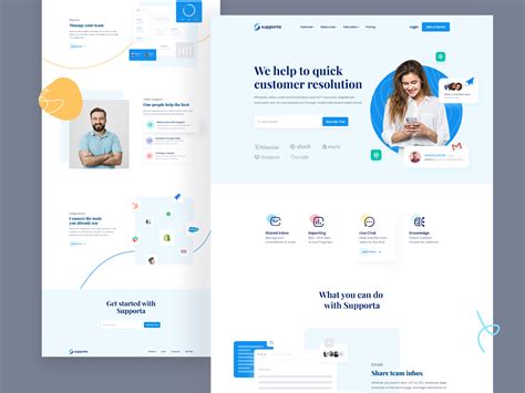 Saas Website Landing Page Ui Design Template Search By Muzli