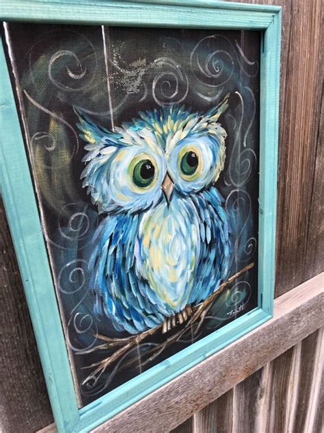 Owl Always Love You Owl Paintingoriginal Hand Painting On Etsy