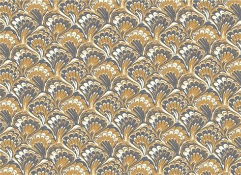 Rossi 1931 Italian Decorative Marbled Paper Gold Silver Marble