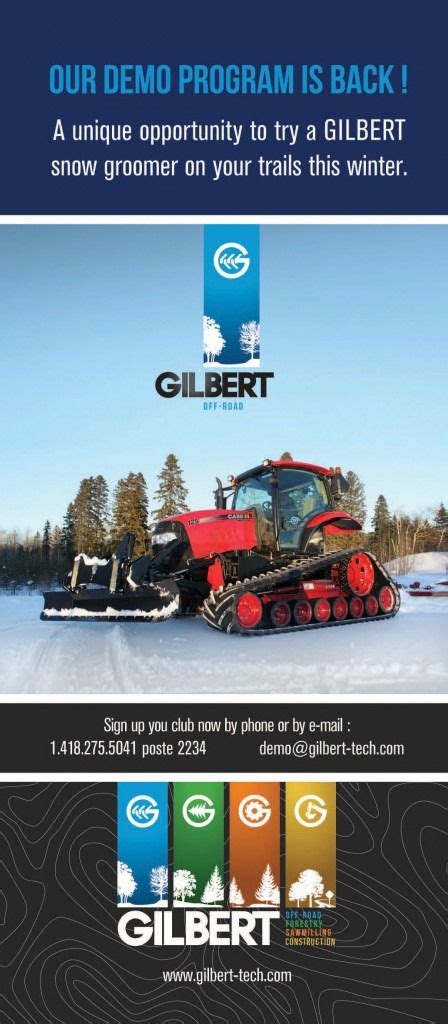 Our Snow Groomer Demo Program Is Back Les Produits Gilbert