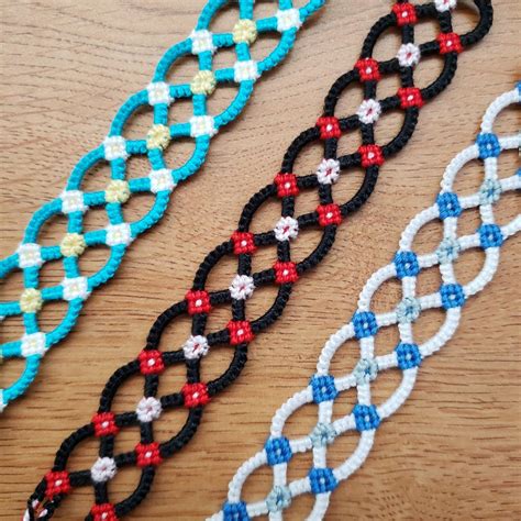 Double Daisy Chain Bracelet Tutorial Friendship Bracelet Patterns