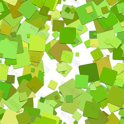 绿色黄色正方形叠加背景背景素材免费下载图片编号8695376 六图网