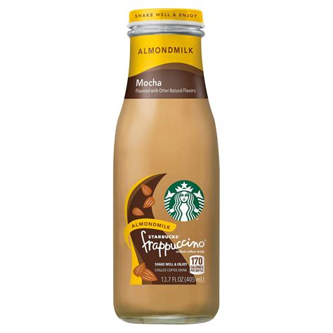 This is a frothy classic. Starbucks Frappuccino Mocha Almond Milk Chilled Coffee ...