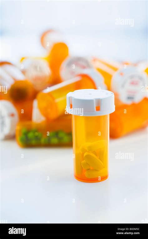 Bottles Of Prescription Medication Stock Photo Alamy