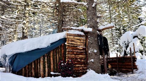 Bushcraft Super Shelter Winter Camping For A Night Awesome Results