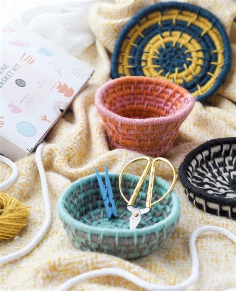 Craft Kits For Making Mini Baskets Diy Basket Weaving Weaving Kit