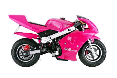 Motorcycle For Kids Pink Pocket Bike Mini Gas Powered 40cc Ride On Boys