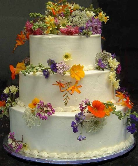 Wildflower Wedding Cake Ideas Wild Flower Wedding Cakes Wedding Cakes With Flowers Wedding