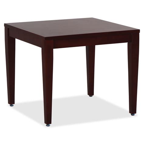 Llr59543 Lorell Mahogany Finish Solid Wood Corner Table Office