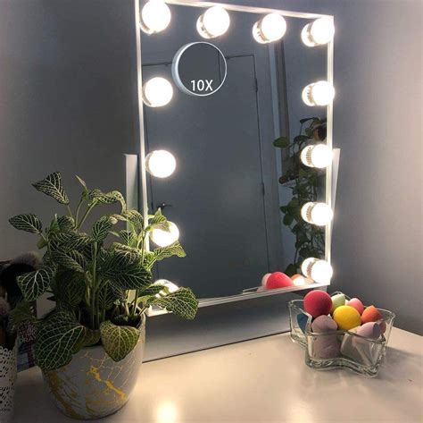 It is quite a suitable mirror with suitable measurements as 14.5 length and 18.5 height. Hansong Large Hollywood Makeup Vanity Mirror with Lights ...