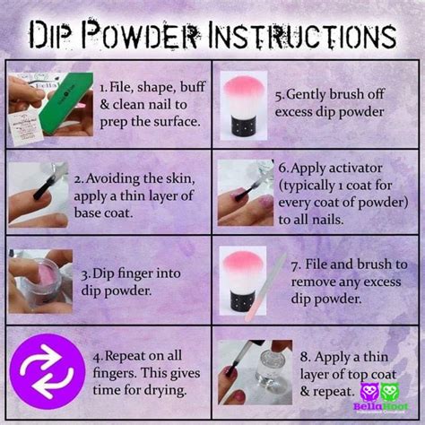Dip Powder Instructions Dip Powder Revel Nail Dip Powder How To Apply