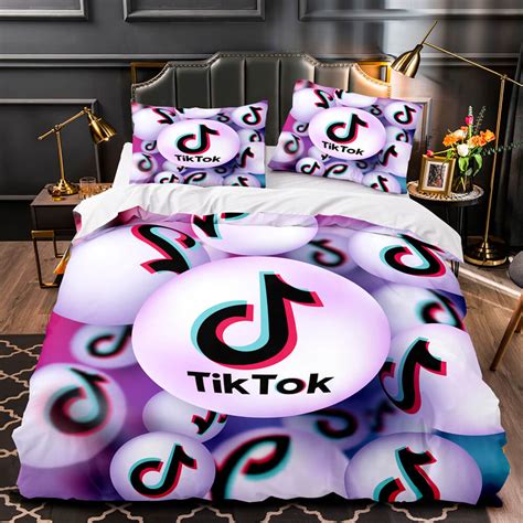 Tiktok Uk Bedding Set Tik Tok Cosplay Quilt Duvet Cover Bed Sets