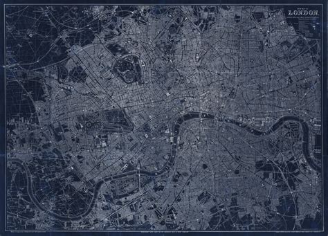Bacons London Majesty Maps And Prints For Interior Design And Decor