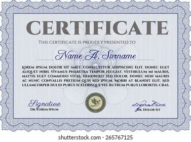 Modelo De Certificado O Diploma Horizontal Vector De Stock Libre De