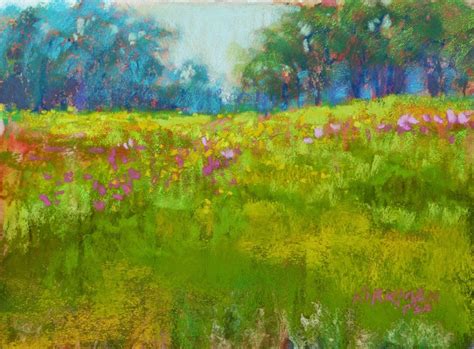 Rita Kirkman S Daily Paintings Wildflower Field Underpainting