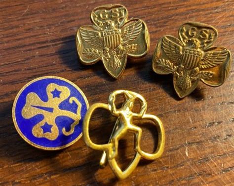 Brownie Girl Scout Vintage Membership Pin Lot Free Shipping Ebay