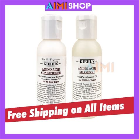 【คลังสินค้าพร้อม】america Kiehls Amino Acid Shampoo And Conditioner 65ml