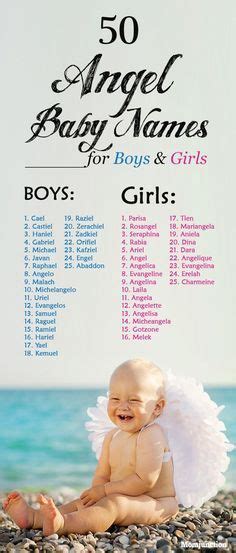 50 Angel Baby Names For Boys And Girls Baby Girl Names Unique Baby