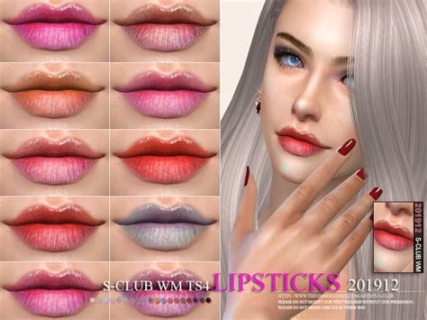 The Sims Resource S Club Wm Ts4 Lipstick 201912