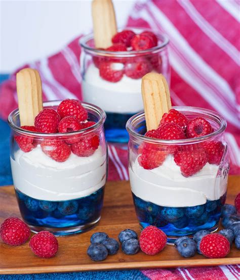 Red White And Blue Parfait Berry Cheesecake Parfait