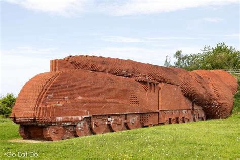 Darlington Brick Train Sculpture Go Eat Do