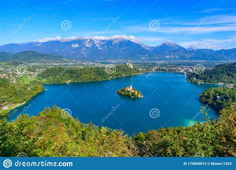Bled Island And Lake Bled From Osojnica Hill A Popular
