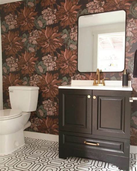 Bold Modern Floral Bathroom Wallpaper Ideas Soul And Lane