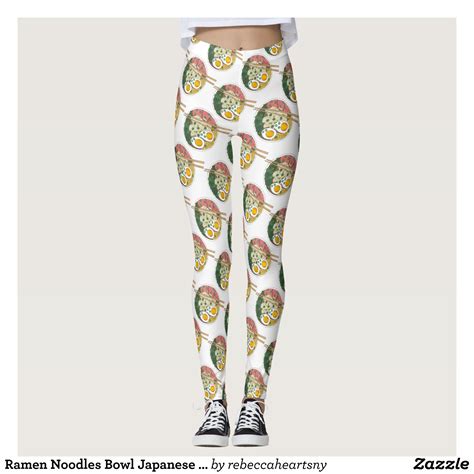 Ramen Noodles Bowl Japanese Food Restaurant Foodie Leggings In 2021 Ramen Noodle