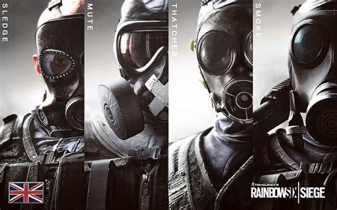 Hd Wallpaper Video Game Tom Clancys Rainbow Six Siege Gas Mask