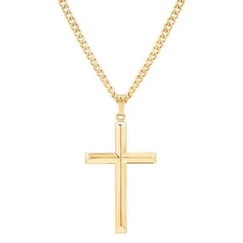 Cross chains for men gold. Mens gold cross and chain, MISHKANET.COM