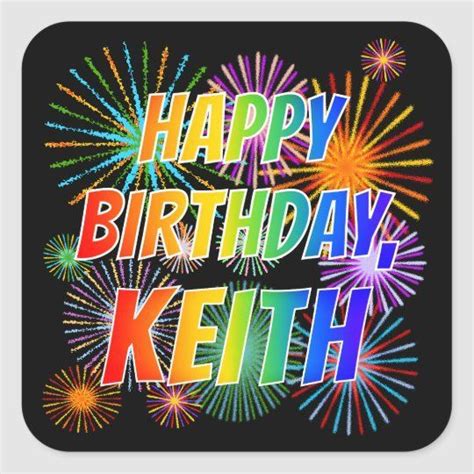 Personalized Keith Birthday Celebration