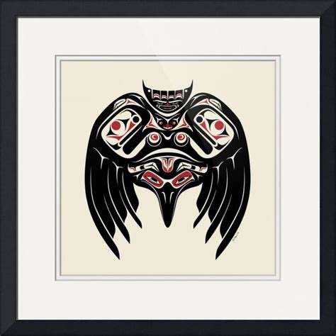 Salish Raven By Native American Art Pacific Northwest Art Haida Art