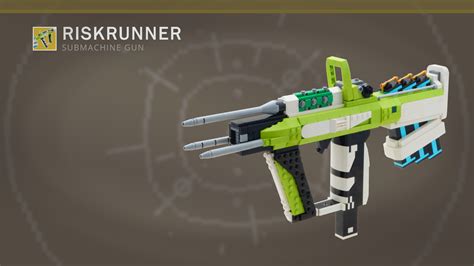 Riskrunner Exotic Submachine Gun From Destiny 2 Rlego