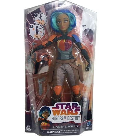 Star Wars Forces Of Destiny Sabine Wren 11 Doll Action Figure Hasbro Disney New