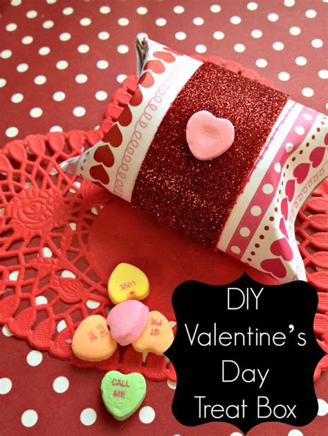 Diy Valentines Day Treat Box Valentine Kids Craft