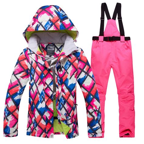 winter women ski suit new outdoor russian 30 degree snow windproof warm snowboard ski jacket