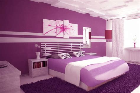 So, to give you some pictures of how a purple bedroom looks like, we have provided you with many choices of purple bedroom design ideas. Bedroom Decorating With Lavender Walls Purple Yellow And ...