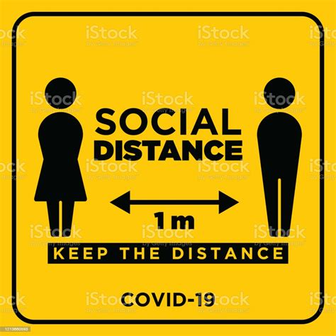 This adjustment helps account for differences between areas where services or. Social Distancing Warning Sign Warning In A Yellow Sign ...