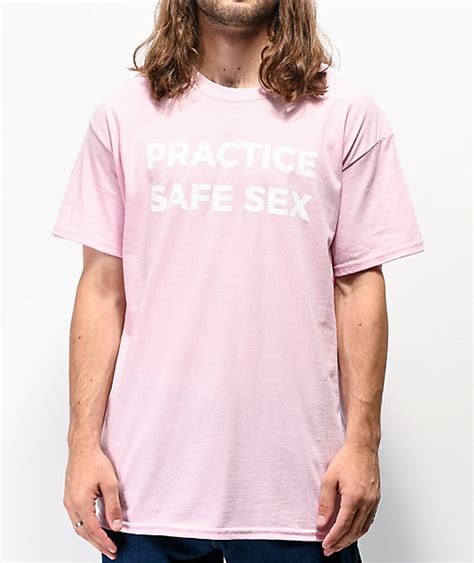 Danny Duncan Practice Safe Sex Pink T Shirt