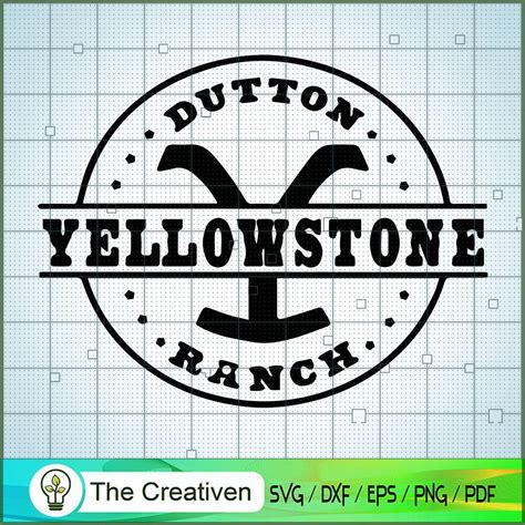 Black Logo Yellowstone Svg Yellowstone Svg Cowboy Svg Premium