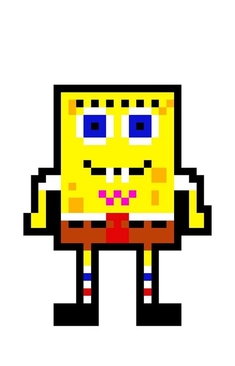 Spongebob Spongebob Pixel Art Pokemon Sponge Bob Sexiz Pix