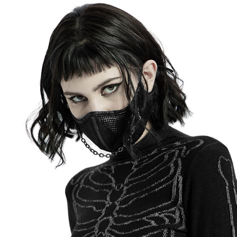 Black Punk Face Mask By Punk Rave The Dark Store