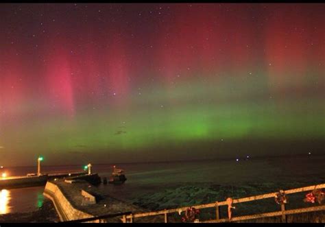 Northern Lights Over Whitby Last Nightwhat A Wonderful World We Live