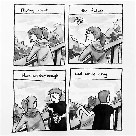 Comic Strip With Two People Talking To Each Other And One Person Looking At The Viewer