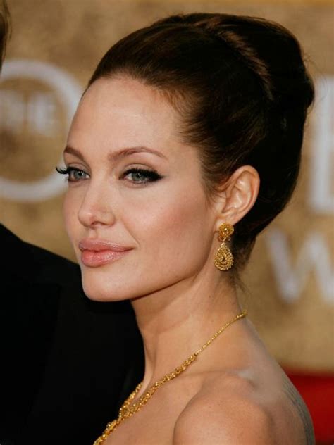 60 Easy Updo Hairstyles For Medium Length Hair In 2024 Angelina Jolie