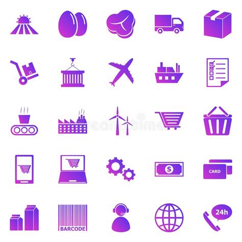 Supply Chain Icons Stock Illustrations 850 Supply Chain Icons Stock