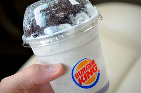 Food And Ice Cream Recipes Review Burger King Oreo Shake