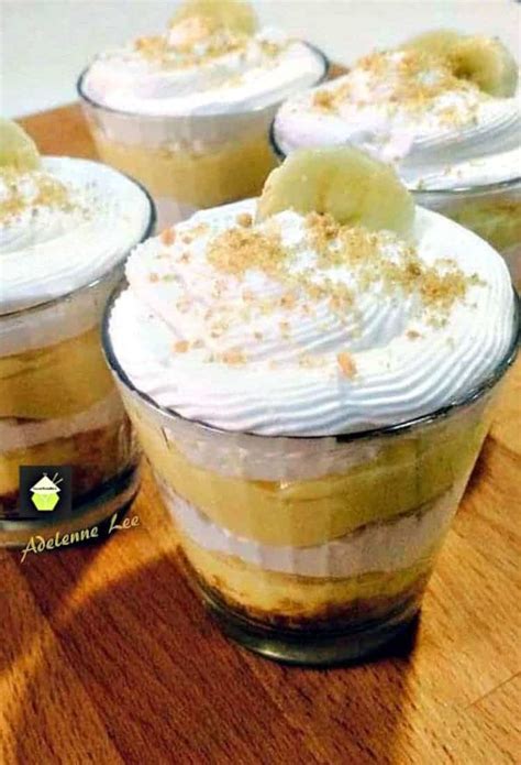 Fresh out of the oven. Easy Banana Cream Pie Cups - Lovefoodies