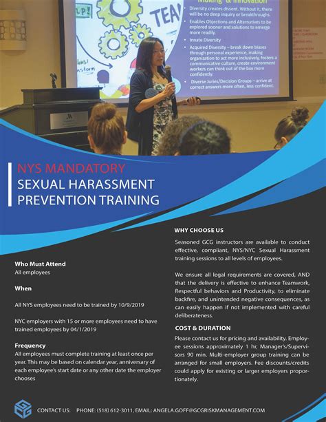 Nys Mandatory Sexual Harassment Training Gcg Risk Management