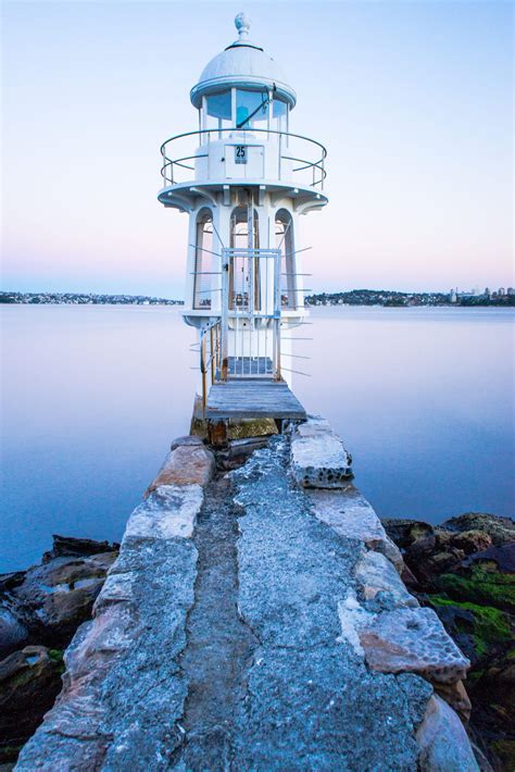 One Of Sydneys Many Lighthouses Along The Harbour Lighthouse